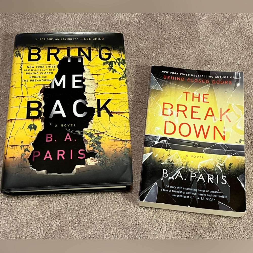 Set of B.A. Paris books. Great pre-owned condition